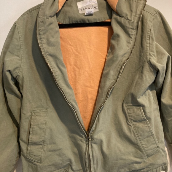 Sahalie 100% Organic Cotton Hooded Bomber Jacket - Picture 2 of 7